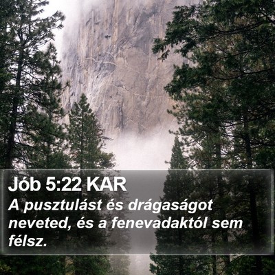 Jób 5:22 KAR Bible Verse Image