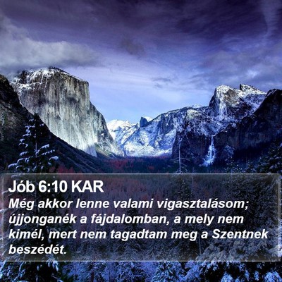 Jób 6:10 KAR Bible Verse Image