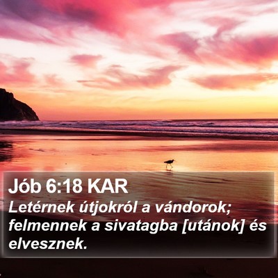 Jób 6:18 KAR Bible Verse Image