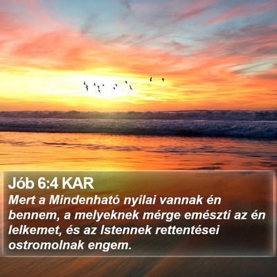 Jób 6:4 KAR Bible Verse Image