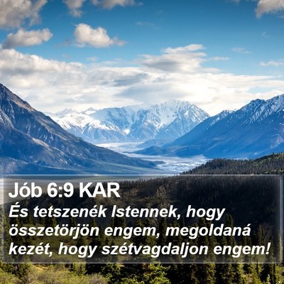 Jób 6:9 KAR Bible Verse Image