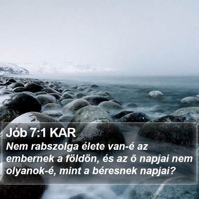 Jób 7:1 KAR Bible Verse Image