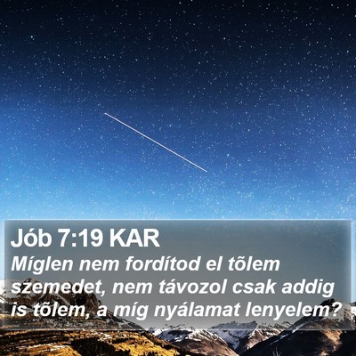 Jób 7:19 KAR Bible Verse Image