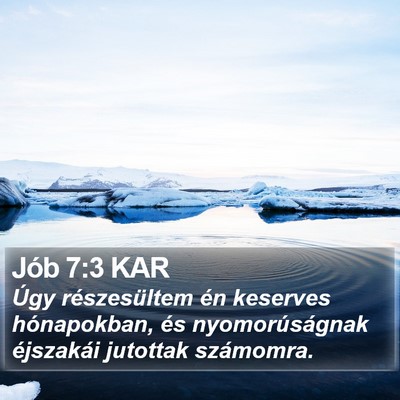Jób 7:3 KAR Bible Verse Image