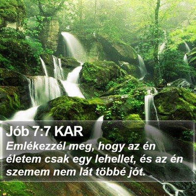 Jób 7:7 KAR Bible Verse Image