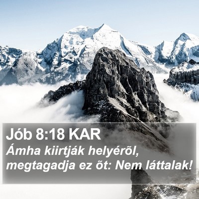 Jób 8:18 KAR Bible Verse Image