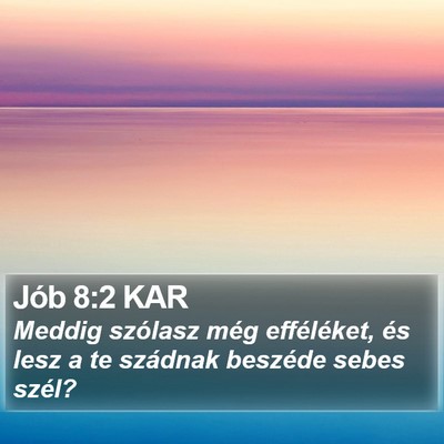 Jób 8:2 KAR Bible Verse Image