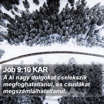 Jób 9:10 KAR Bible Verse Image