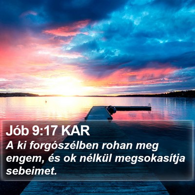 Jób 9:17 KAR Bible Verse Image