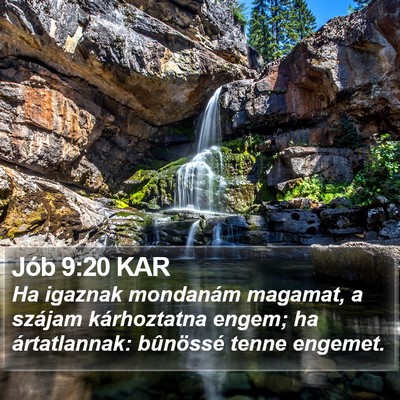 Jób 9:20 KAR Bible Verse Image