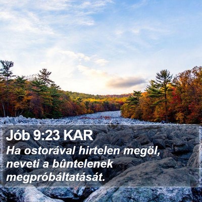 Jób 9:23 KAR Bible Verse Image