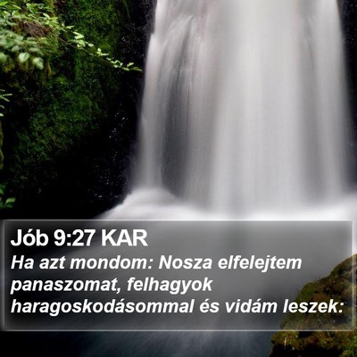 Jób 9:27 KAR Bible Verse Image