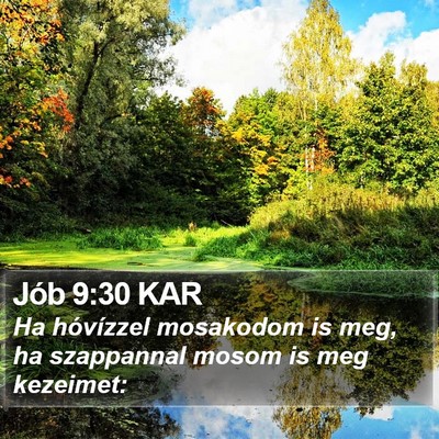 Jób 9:30 KAR Bible Verse Image