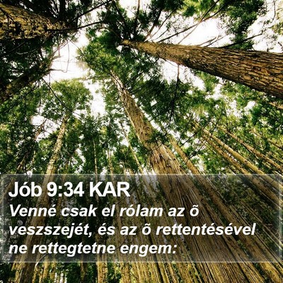 Jób 9:34 KAR Bible Verse Image