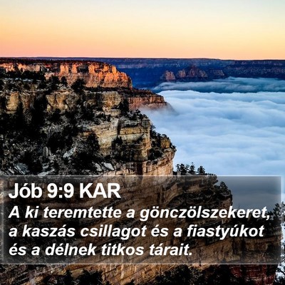 Jób 9:9 KAR Bible Verse Image