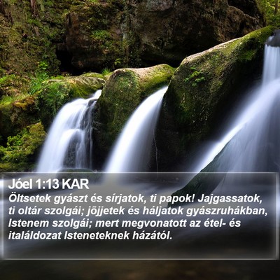 Jóel 1:13 KAR Bible Verse Image