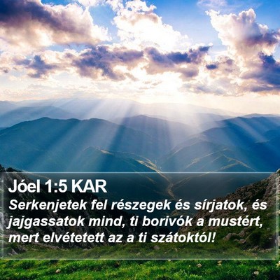 Jóel 1:5 KAR Bible Verse Image