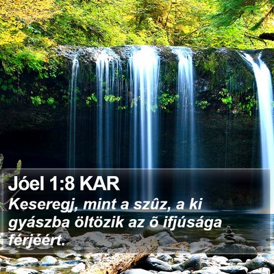 Jóel 1:8 KAR Bible Verse Image