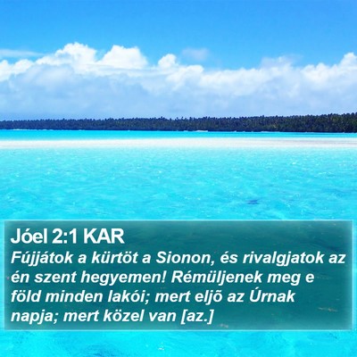 Jóel 2:1 KAR Bible Verse Image