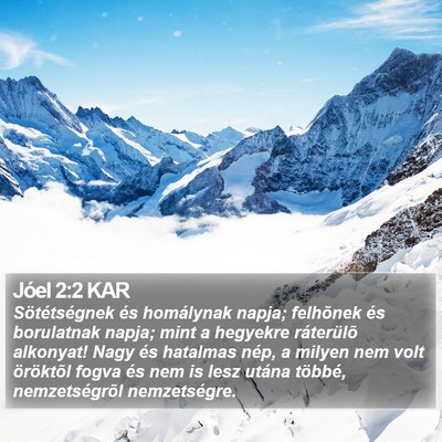 Jóel 2:2 KAR Bible Verse Image