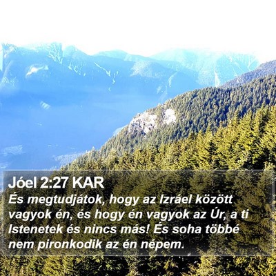 Jóel 2:27 KAR Bible Verse Image