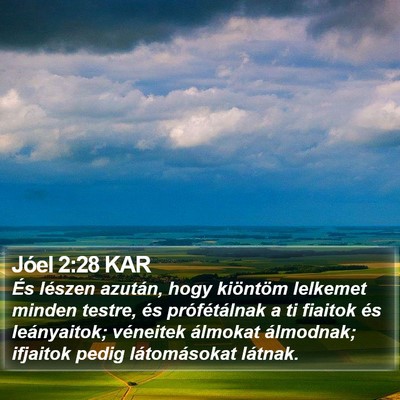 Jóel 2:28 KAR Bible Verse Image