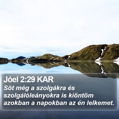 Jóel 2:29 KAR Bible Verse Image