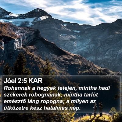 Jóel 2:5 KAR Bible Verse Image