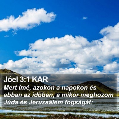 Jóel 3:1 KAR Bible Verse Image