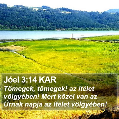 Jóel 3:14 KAR Bible Verse Image