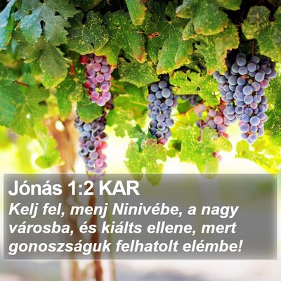 Jónás 1:2 KAR Bible Verse Image