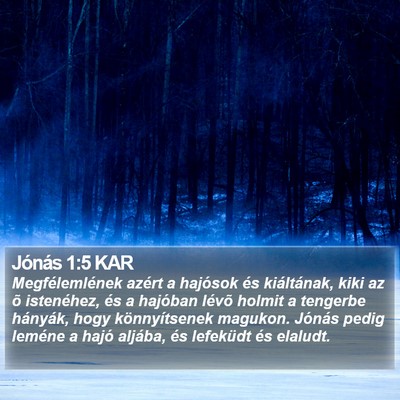 Jónás 1:5 KAR Bible Verse Image