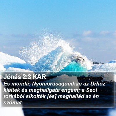 Jónás 2:3 KAR Bible Verse Image