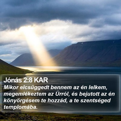 Jónás 2:8 KAR Bible Verse Image