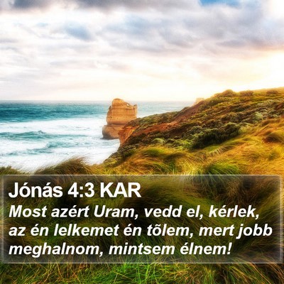 Jónás 4:3 KAR Bible Verse Image