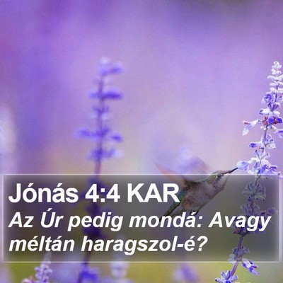 Jónás 4:4 KAR Bible Verse Image