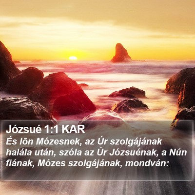Józsué 1:1 KAR Bible Verse Image