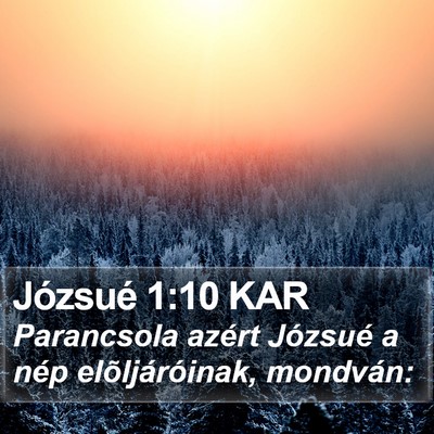 Józsué 1:10 KAR Bible Verse Image
