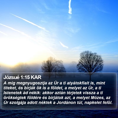 Józsué 1:15 KAR Bible Verse Image