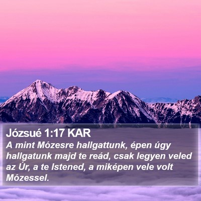 Józsué 1:17 KAR Bible Verse Image