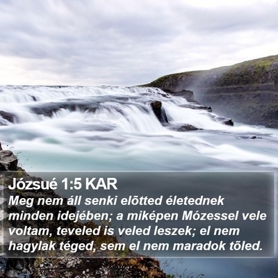 Józsué 1:5 KAR Bible Verse Image