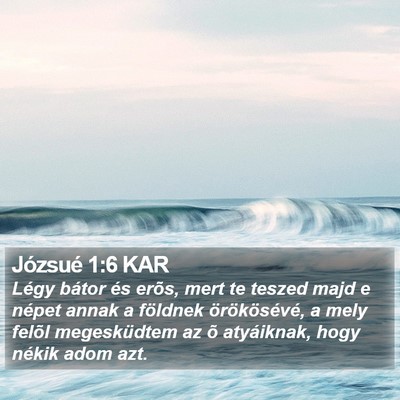 Józsué 1:6 KAR Bible Verse Image