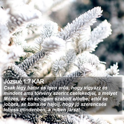 Józsué 1:7 KAR Bible Verse Image