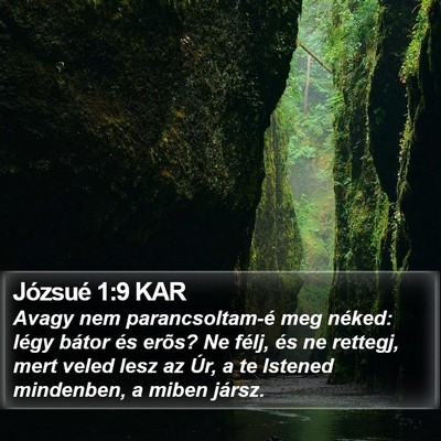 Józsué 1:9 KAR Bible Verse Image