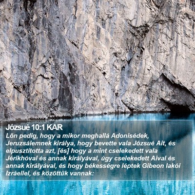 Józsué 10:1 KAR Bible Verse Image