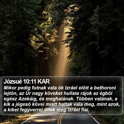 Józsué 10:11 KAR Bible Verse Image
