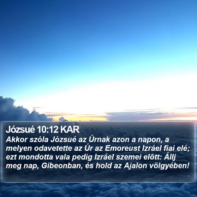 Józsué 10:12 KAR Bible Verse Image