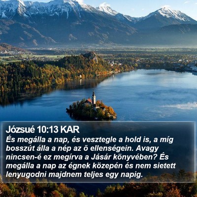 Józsué 10:13 KAR Bible Verse Image