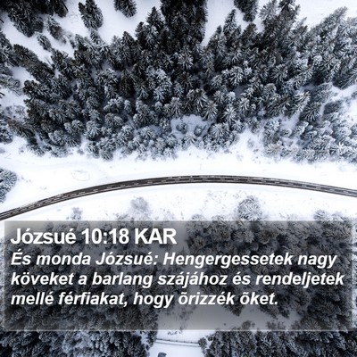 Józsué 10:18 KAR Bible Verse Image