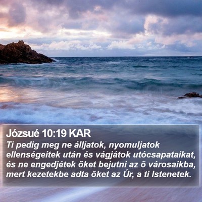Józsué 10:19 KAR Bible Verse Image